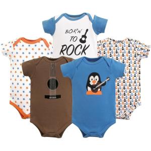 imageLuvable Friends Baby Girls Cotton BodysuitsRock