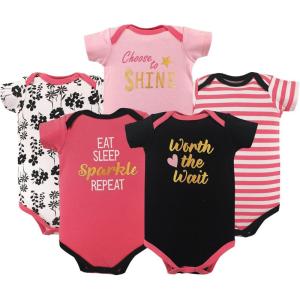 imageLuvable Friends Baby Girls Cotton BodysuitsSparkle
