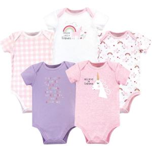 imageLuvable Friends Baby Girls Cotton BodysuitsUnicorn