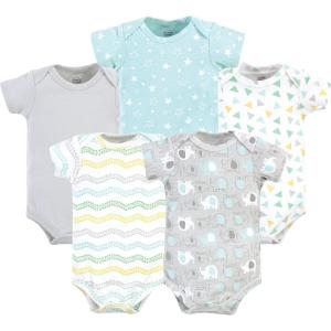 imageLuvable Friends Baby Girls Cotton BodysuitsUnisex Basic Elephant