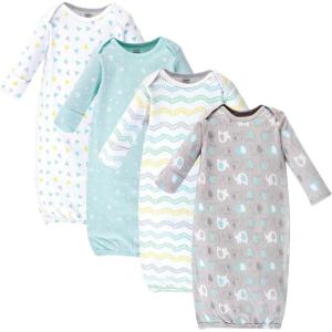 imageLuvable Friends Baby Girls Cotton GownsBasic Elephant
