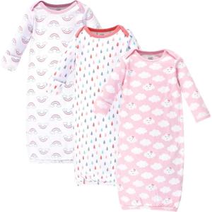 imageLuvable Friends Baby Girls Cotton GownsGirl Clouds