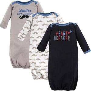imageLuvable Friends Baby Girls Cotton GownsHeartbreaker