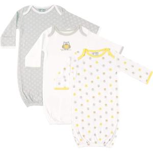 imageLuvable Friends Baby Girls Cotton GownsOwl