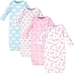 imageLuvable Friends Baby Girls Cotton GownsRainbow