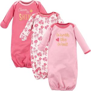 imageLuvable Friends Baby Girls Cotton GownsWorth the Wait