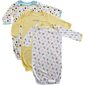 imageLuvable Friends Baby Girls Cotton GownsYellow