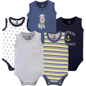 imageLuvable Friends Hudson Baby Sleeveless BodysuitsNautical Pup