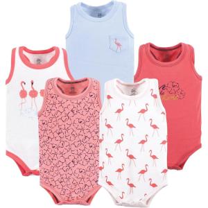 imageLuvable Friends Hudson Baby Sleeveless BodysuitsTropical Pink