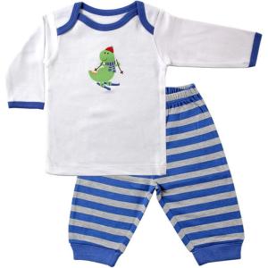 imageLuvable Friends Long Sleeve Slip on Shirt ampamp Pants SetBlue