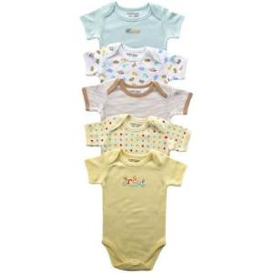 imageLuvable Friends Muted Colors Bodysuit 5 Pack Yellow 18 Months