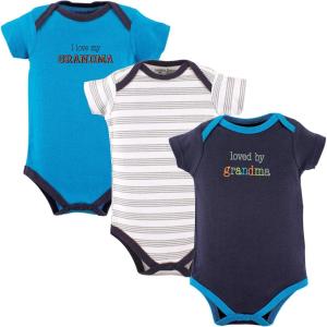 imageLuvable Friends Unisex Baby Cotton BodysuitsBoy Grandma 3pack