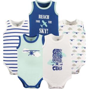 imageLuvable Friends Unisex Baby Cotton Sleeveless BodysuitsAirplane