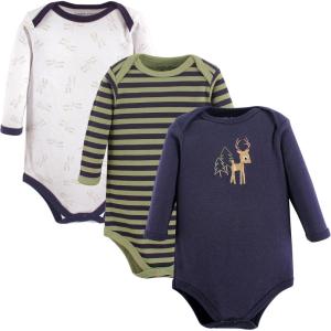 imageLuvable Friends babygirls Cotton Longsleeve BodysuitsBoy Deer