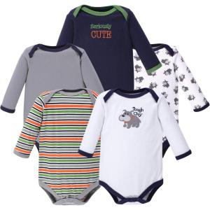 imageLuvable Friends babygirls Cotton Longsleeve BodysuitsDog