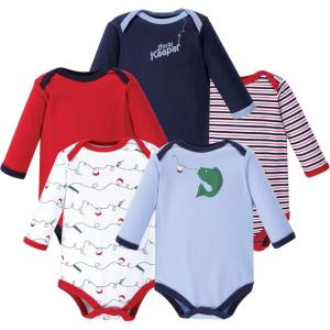imageLuvable Friends babygirls Cotton Longsleeve BodysuitsFish