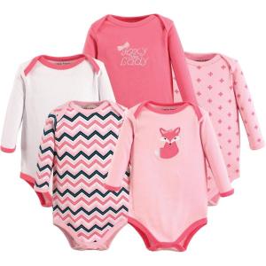 imageLuvable Friends babygirls Cotton Longsleeve BodysuitsFoxy