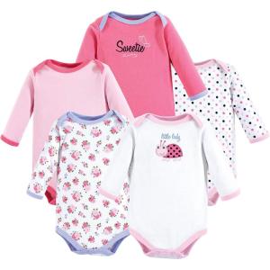 imageLuvable Friends babygirls Cotton Longsleeve BodysuitsLittle Lady