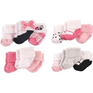 imageLuvable Friends Baby Cotton Terry Socks BundleLadybug Pink Black