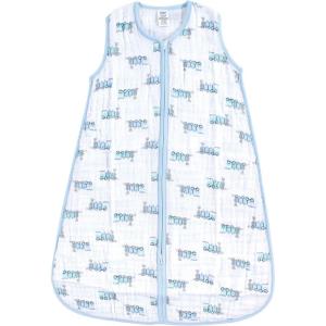 imageLuvable Friends Unisex Baby Sleeveless Muslin Cotton Sleeping Bag Sack Blanket Wild Free Muslin 06 MonthsTrain Muslin