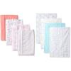 imageLuvable Friends Girl Cotton Flannel Burp Cloth 8Pack Rainbow LoveClouds Basic Elephant