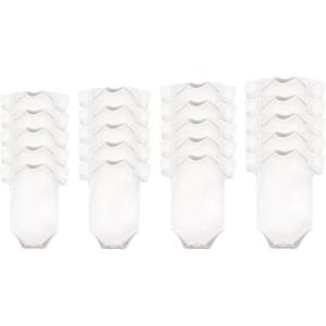 imageLuvable Friends Unisex Baby Cotton BodysuitsWhite 20pack