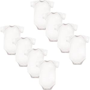 imageLuvable Friends Unisex Baby Cotton BodysuitsWhite 8pack
