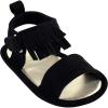 Black Fringe Sandal