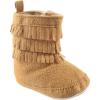 imageLuvable Friends Unisex Baby Crib ShoesTan Fringe