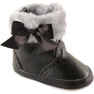 imageLuvable Friends Unisex Baby Crib ShoesBlack Fur Boots