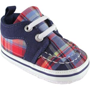 imageLuvable Friends Unisex Baby Crib ShoesBlue  Red