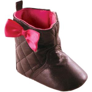 imageLuvable Friends Unisex Baby Crib ShoesBrown Quilted