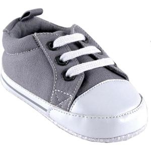 imageLuvable Friends Unisex Baby Crib ShoesGray Canvas