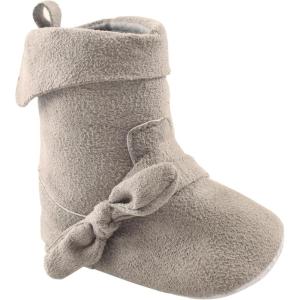 imageLuvable Friends Unisex Baby Crib ShoesGray Foldover Boots