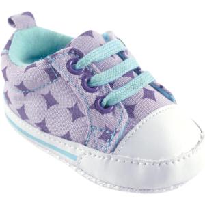 imageLuvable Friends Unisex Baby Crib ShoesLavender Diamonds