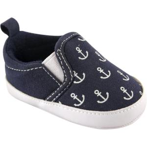 imageLuvable Friends Unisex Baby Crib ShoesNavy Anchor