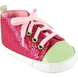 imageLuvable Friends Unisex Baby Crib ShoesPink With Pink Laces