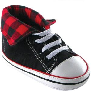 imageLuvable Friends Unisex Baby Crib ShoesRed Hi Top