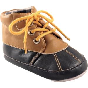 imageLuvable Friends Unisex Baby Crib ShoesTan Navy