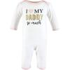imageHudson Baby unisexchild Cotton CoverallsDaddys Princess
