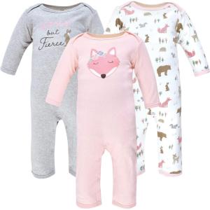 imageHudson Baby unisexchild Cotton CoverallsGirl Fox