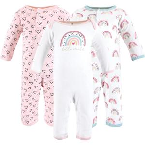 imageHudson Baby unisexchild Cotton CoverallsModern Rainbow