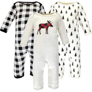imageHudson Baby unisexchild Cotton CoverallsMoose