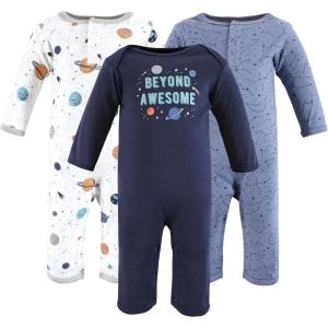 imageHudson Baby unisexchild Cotton CoverallsSpace