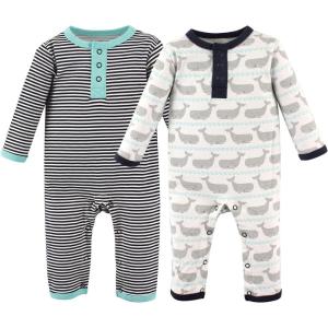 imageHudson Baby unisexchild Cotton CoverallsWhale