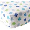 imageLuvable Friends Unisex Baby Fitted Crib Sheet Pink Chevron Dot One SizeBlue Geometric