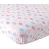 imageLuvable Friends Unisex Baby Fitted Crib Sheet Pink Chevron Dot One SizeGirl Crosshatch