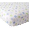 imageLuvable Friends Unisex Baby Fitted Crib Sheet Pink Chevron Dot One SizeBlue Crosshatch