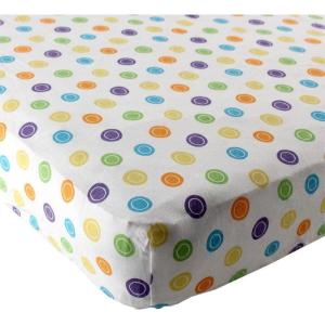 imageLuvable Friends Unisex Baby Fitted Crib Sheet Pink Chevron Dot One SizeYellow Geometric