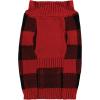 imageLuvable Friends Dogs and Cats Knit Pet Sweater Buffalo Plaid SmallBuffalo Plaid